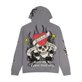 lks skull hoodie light grey 2 280x280 - LKS Skull Hoodie - Light Grey